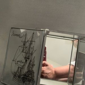 Vintage Pirate Ship trinket box